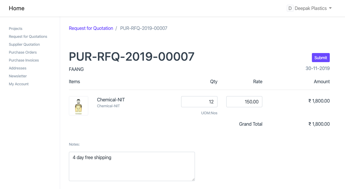 Supplier Portal